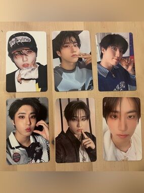 Set of six OFFICIAL Han of Stray Kids photocards (Set #5) Han Jisung